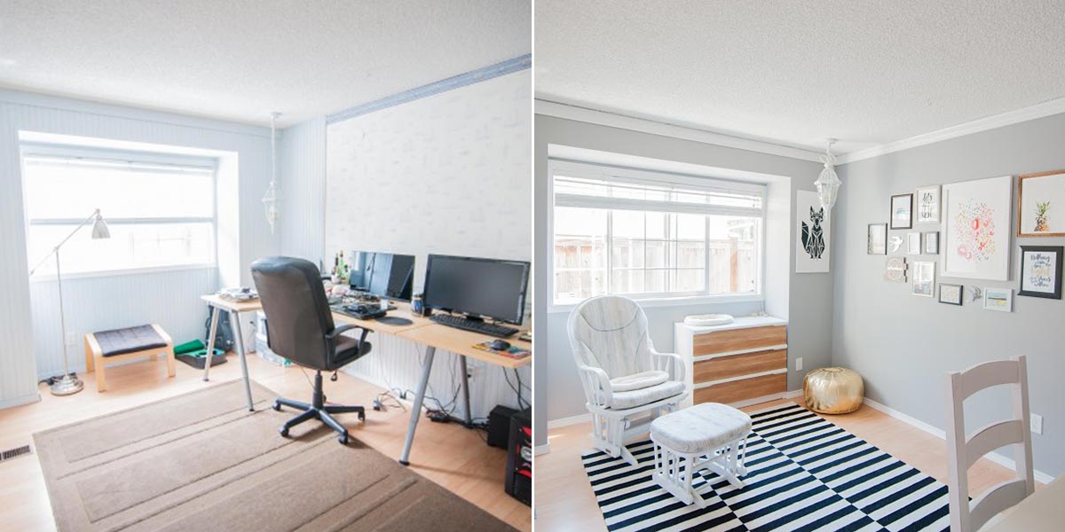 Dwell Beautiful Multipurpose Room project before and after image