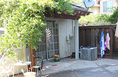 Before back patio